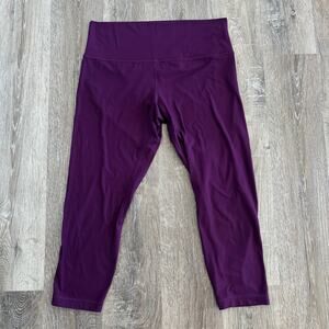 Lululemon Align Ribbed High-Rise Crop 23" Dramatic Magenta - Plus Size: 14